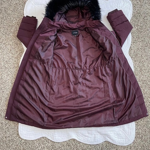 NEW EXPRESS DOWN FILLED PUFFER COAT WOMENS SMALL - Picture 8 of 9